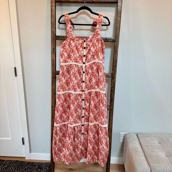 Spartina 449 Baylor Pink House Boho Floral Maxi Dress - Picture 5 of 9